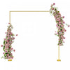Outsunny Wedding Arch, Metal Arch Backdrop Stand For Birthday Party, Gold