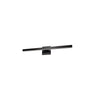 Dainolite Arandel Vanity Light 4"d 18w LED Matte Black White Acrylic Diffuser Lamp|Lumière de coiffeuse Arandel de Dainolite de 4 po de diamètre en acrylique blanc qui diffuse la lumière, avec fini noir mat et ampoule à DEL de 18 W