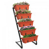 Outsunny 5-tier Vertical Raised Garden Bed With 5 Planter Boxes, Red|Outsunny Jardin Sureleve Vertical A 5 Etages Avec 5 Bacs A Plantes, Rouge