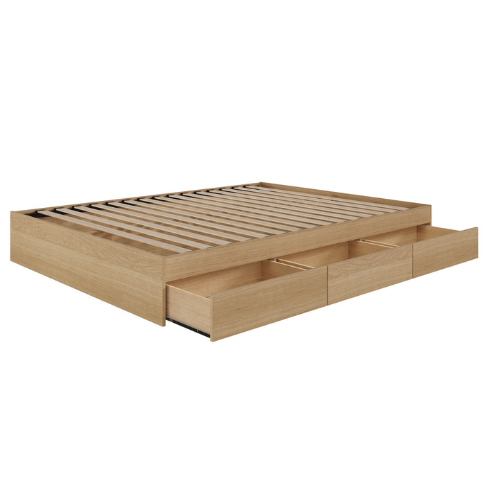 3-Drawer Storage Bed Frame, King