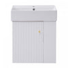 Rachel 21.6" Floating Bathroom Vanity With Ceramic Basin, Soft-close Door, And Right Side Storage | Rachel Meuble-lavabo Flottant De Salle De Bain 21,6" Avec Vasque En Ceramique, Porte A Fermeture Douce Et Rangement Cote Droit
