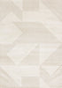 Hudson Modern Geometric Cream Beige Area Rug - 5'3" x 7'7"|Carpette Hudson crème et beige à motif géométrique moderne - 5 pi 3 po x 7 pi 7 po