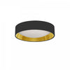 Dainolite Cfled Flush Mount 11" Black/Gold Shade Lamp|Plafonnier affleuré Cfled de Dainolite de 11 po avec abat-jour noir et doré