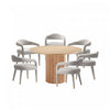 Aspen and Hathaway Modern Industry Chic 7-Piece Dining Set in Gold Dust and Natural | Ensemble de salle a manger Aspen et Hathaway Modern Industry Chic 7 pieces en finition Poussiere d’or et Naturel