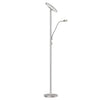 Dainolite Mother And Son LED Floor Lamp Satin Nickel Finish|Lampe à pied Mother and Son de Dainolite avec fini nickel satiné et ampoule à DEL