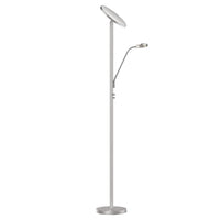 Dainolite Mother And Son LED Floor Lamp Satin Nickel Finish