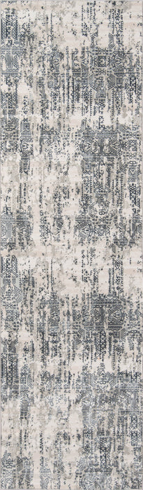 Claudia Traditional 2'2\" x 7'7\" Runner Rug in Grey Indoor Area Rug