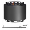 Outsunny Smokeless Fire Pit, 19\" Portable Wood Burning Firepit, Black