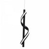 Dainolite Justine LED Pendant 8w Matte Black Finish White Silicone Diffuser Lamp|Luminaire suspendu Justine de Dainolite en silicone blanc qui diffuse la lumière, avec fini noir mat et ampoule à DEL de 8 W