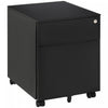 Vinsetto 2 Drawers File Cabinet On Wheels Lockable For Home Office|Vinsetto Classeur A 2 Tiroirs, Verrouillable Sur Roues Pour Le Bureau