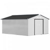 Outsunny 11' X 13' Garden Storage Shed W/ Steel Foundation Kit, White|Outsunny Abri De Jardin 11' X 13' Avec Kit De Fondation En Acier, Blanc