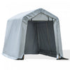 Outsunny 8'x6' Outdoor Storage Shelter With Roll Up And Zipper Door|Outsunny 8'x6' Abri de rangement extérieur avec porte enroulable et à fermeture éclair