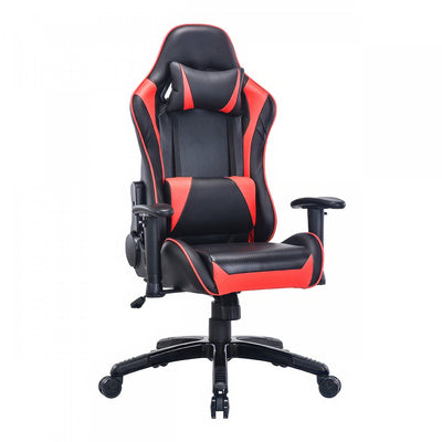 TygerClaw High Back Gaming Chair for Maximum Comfort in Red Office Chair|TygerClaw Fauteuil de Gaming a Dossier Haut pour un Confort Maximum (Rouge)