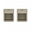 Evelyn Modern 20" Nightstand in Natural (1-Drawer) - Set of 2 | Table de nuit moderne Evelyn 20" en naturel (1 tiroir) - Lot de 2