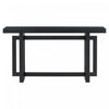 Ethan 59.1'' Triple Rectangle Design Painted Entryway Table with Pine Wood Legs,Black Sofa Table  | Table d'entree peinte Ethan 59,1'' avec design rectangulaire triple et pieds en bois de pin, noire