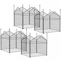 Outsunny 4 Pack Garden Chicken Wire Cloche, Plant Protectors From Animals