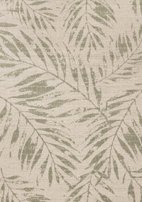 Jackson Taupe White Elegant Border Outdoor Rug, 6'7