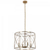 Dainolite Calah 4 Light Chandelier Incandescent Aged Brass Lamp|Lustre Calah de Dainolite avec fini laiton antique et 4 ampoules incandescentes