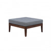Summerlyn Fabric Indoor/Outdoor Patio Ottoman - Walnut|Pouf de terrasse Summerlyn en tissu pour l’intérieur et l’extérieur - noyer