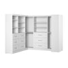 Bestar Pur 161 W Walk-In Closet Organizer System - White|Système d’organisateur de pièce-penderie Pur de Bestar de 161 po (L) - blanc