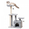 Pawhut Cat Tree For Indoor Cats, Multi-level Cat Condo With Sisal Scratching Post, Perch, Hanging Ba|Pawhut Arbre A Chat D'interieur, Condo A Plusieurs Niveaux Avec Griffoir En Sisal, Perchoir, Boule A