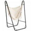 Outsunny Hammock Chair With Stand, Hammock Swing W/ Side Pocket, White