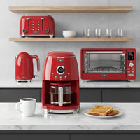Salton NuRetro Digital 12 Cup Coffee Maker - Space Cherry 