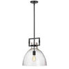 Dainolite Liberty 1 Light Pendant Matte Black Finish Lamp|Luminaire suspendu Liberty de Dainolite avec fini noir mat et 1 ampoule