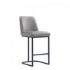 Serena Modern Metal Upholstered Counter Stool in Taupe Bar Stool | Tabouret de comptoir moderne en metal et tissu Serena, coloris taupe