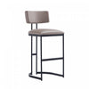 Juno Contemporary Modern Metal Barstool in Taupe | Tabouret de bar moderne contemporain en metal Juno, couleur taupe