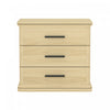Clifford Traditional Nightstand in Natural Oak (3-Drawer) | Table de nuit traditionnelle Clifford en chene naturel (3 tiroirs)