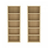 Rivington Modern 28" Open Bookcase in Natural Oak - Set of 2 | Bibliotheque ouverte moderne Rivington 28" en chene naturel - Lot de 2