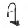 4 Function Chef Pivoting Waterfall Pull-Down Kitchen Faucet, Magnetic Docking. Black-FCWCMBKD1 Laundry Combo