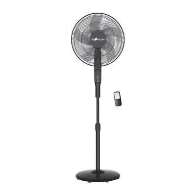 Ecohouzng 16 Inch DC Motor Pedestal Fan with Remote Control Fan Large|Ecohouzng Ventilateur sur Colonne de 16 pouces a Moteur CC avec Telecommande