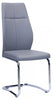 Julius Dining Chair, Grey Faux Leather (set Of 2) | Chaise De Salle A Manger Julius En Similicuir Gris (ensemble De 2)