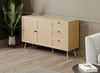 Storage Chest With 3 Drawers – Durable Brown Wood Look | Commode verticale de rangement avec 3 tiroirs - apparence de bois brun durable