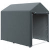 Outsunny 4 X 6ft Outdoor Storage Shed Tent For Motorcycle Bike Garden Tool|Outsunny Tente De Hangar De Stockage Exterieur 4x6 Pi Pour Outils De Jardin