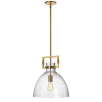 Dainolite Liberty 1 Light Pendant Aged Brass Finish Lamp