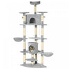 Pawhut 79" Cat Tree Multi-level With Two Condos, Kitty Tower With Scratching Posts, Two Hammocks, Pe|Pawhut Arbre A Chat 79" Multi-niveaux Avec Deux Condos, Tour Pour Chats Avec Griffoirs, Deux Hamacs,