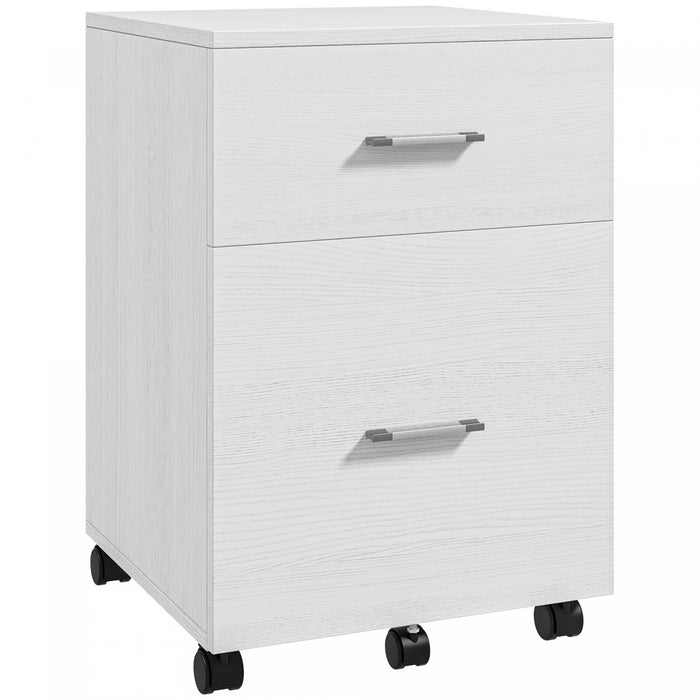 Vinsetto Filing Cabinet For Letter Or A4 Files W/ 2 Drawers Casters