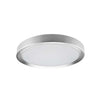 Dainolite Flynn Flush Mount 24w Satin Chrome White Diffuser Lamp|Plafonnier affleuré Flynn de Dainolite qui diffuse la lumière, avec fini chromé satiné et blanc, et ampoule de 24 W