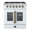 Forno Galiano 30" White Gas Range, 4.32 cu.ft- FFSGS6444-30WHT | Cuisiniere a gaz blanche Galiano 30 pouces, 4,32 pi³ – FFSGS6444-30WHT