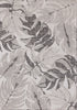 Jackson Grey White Botanical Leaves Rug, 5'3" x 7'7" Outdoor Area Rug | Tapis Jackson a feuilles botaniques gris et blanc, 5'3" x 7'7"
