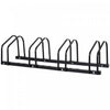 Soozier 4-bike Bicycle Floor Parking Rack Cycling Storage Stand Black