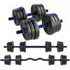 Soozier Adjustable Dumbbell Set, 3 in 1 Weights Set for Home Gym, 55lb
