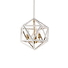 Dainolite Archello 3 Light Chandelier Matte White Vintage Bronze Accents Lamp|Lustre Archello de Dainolite à fini blanc mat avec touches bronze rétro et 3 ampoules