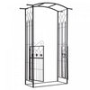 Outsunny 7' Metal Garden Arch W/ Gate, Decorative Arbor For Climbing Plant|Outsunny Arbor Decoratif Pour Plantes Grimpantes