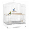 PawHut 23"H Bird Cage for Finches, Canaries Budgies, Parrot Cage with Accessories Handle, White