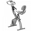 Soozier 3 In 1 Folding Exercise Bike W/ 8-level Magnetic Resistance, Grey|Soozier Velo D'exercice 2 En 1 Stationnaire Pliable, Bleu