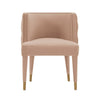 Manhattan Comfort Modern Maya Tufted Velvet Dining Chair - Nude|Chaise de salle à manger moderne Maya de Manhattan Comfort en velours capitonné - couleur chair